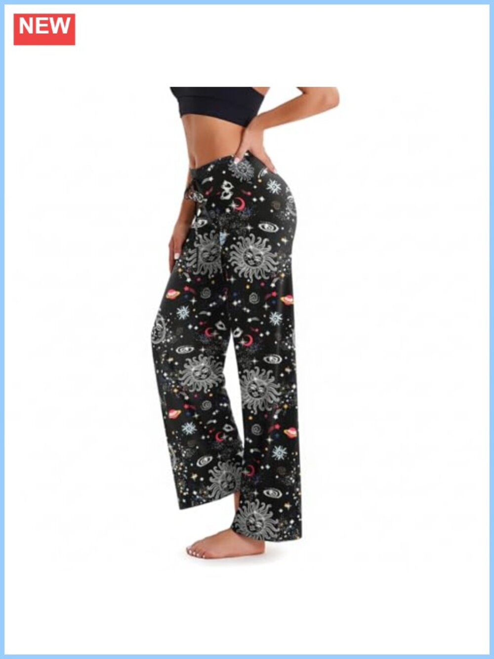 Women's Wide Leg Yoga Pants with Pockets High Waist Lounge Trousers